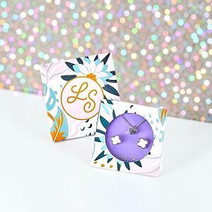 LILY SKY Karma Necklace + Earrings Set Brand Brand New With Tags MSRP $52